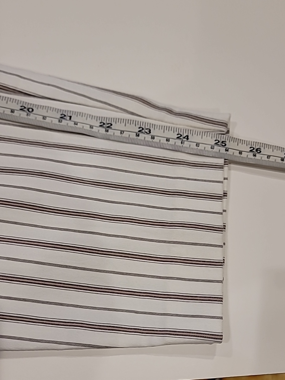 Soho Apparel White and Brown Vertical Stripe Cropped Pants - Picture 8 of 10